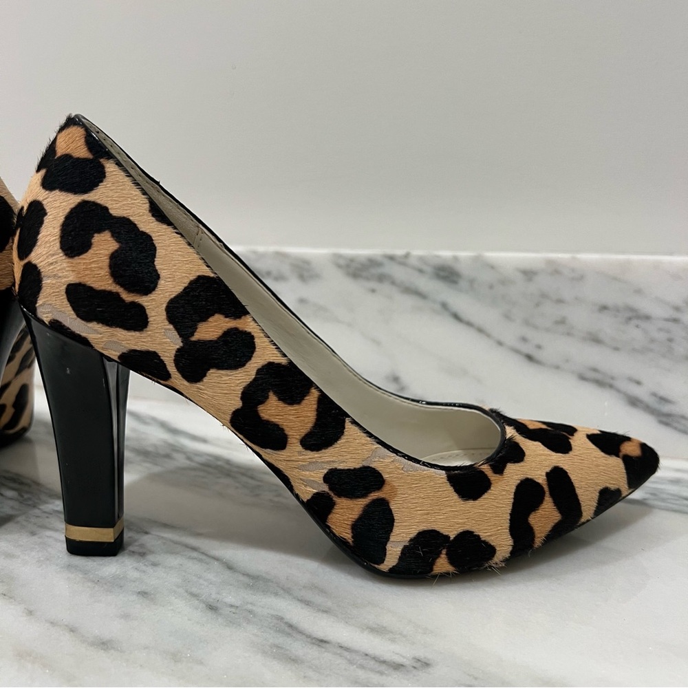Anne Klein Leopard-Pattern Pointed Toe Pumps in B… - image 6